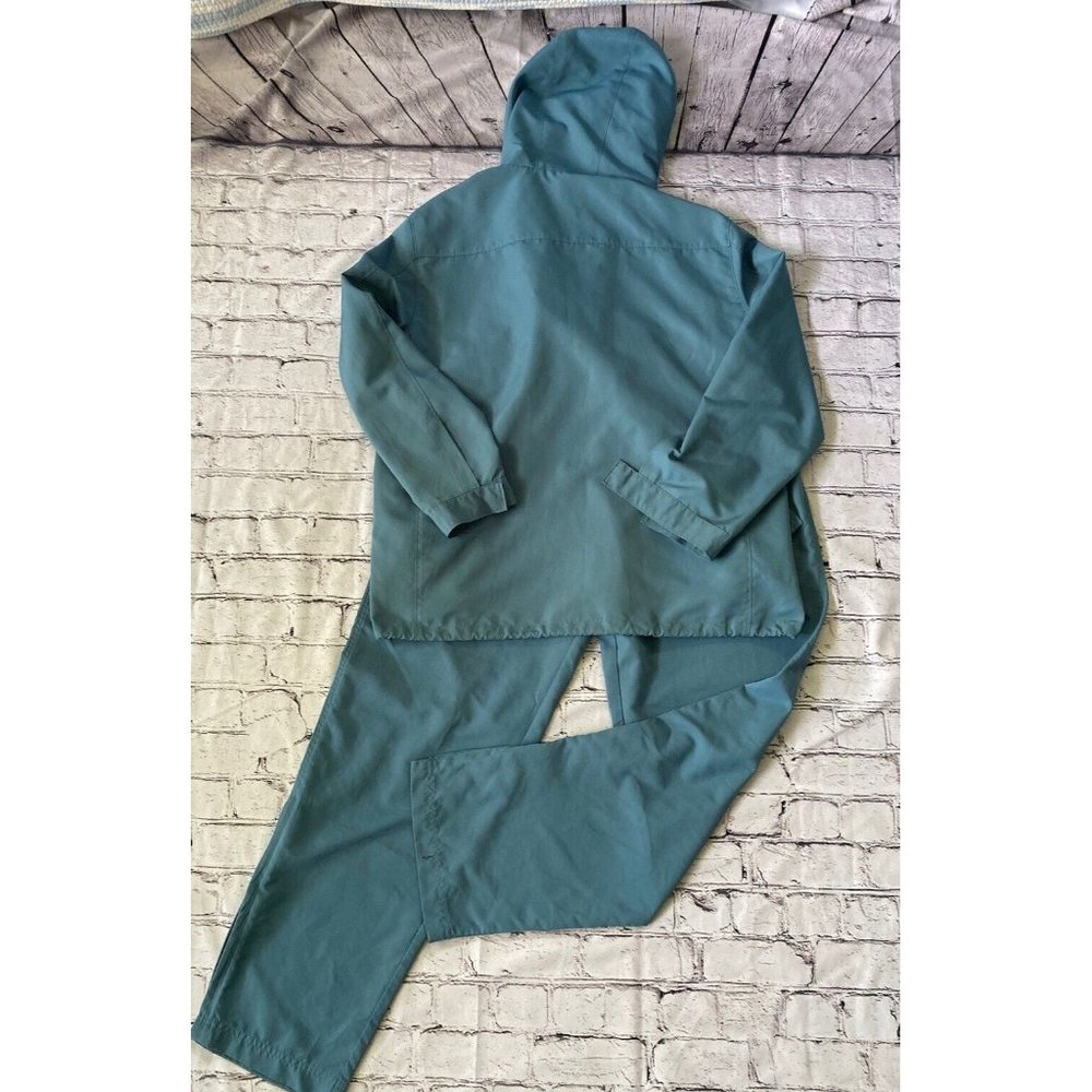 Women's Vintage Izod‎ Two Piece Hooded Track Suit Green Jacket Small Pant Medium - Picture 12 of 16